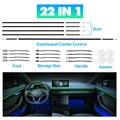LED Ambient RGB 64-Color Fiber Optic Interior Lighting with Dual Zone Colors – Universal Car Interior Lighting Kit - EuroSpeed