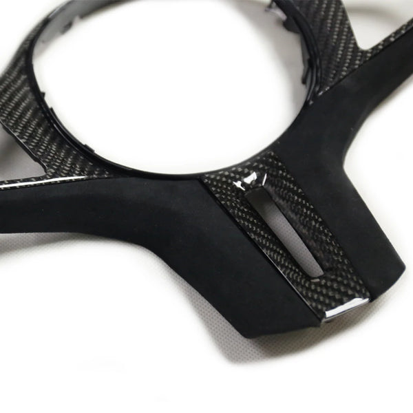 Carbon Fiber Steering Wheel Trim for BMW X3M F97 / X4M F98 / X5M F95 / X6M F96 (2020-2023)
