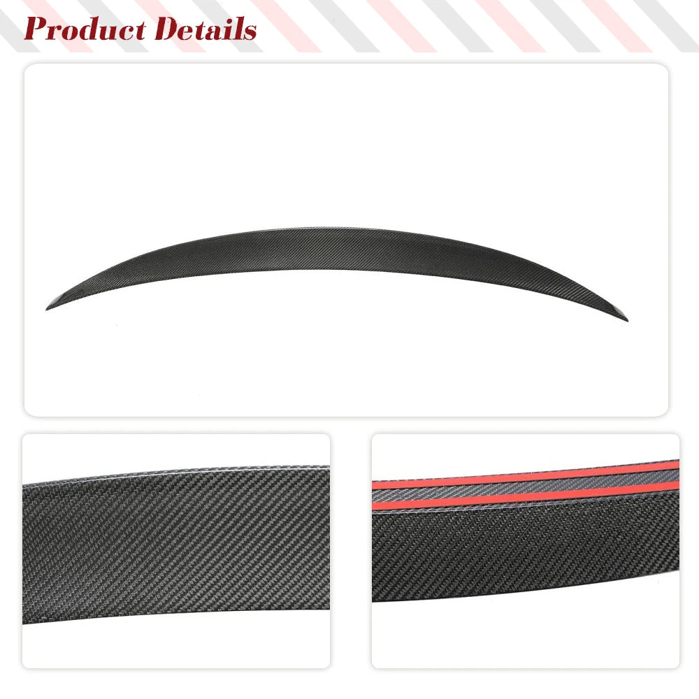 Carbon Fiber Rear Trunk Spoiler Lip for Audi A5 / S5 / RS5 Coupe B9 (2017-2022)