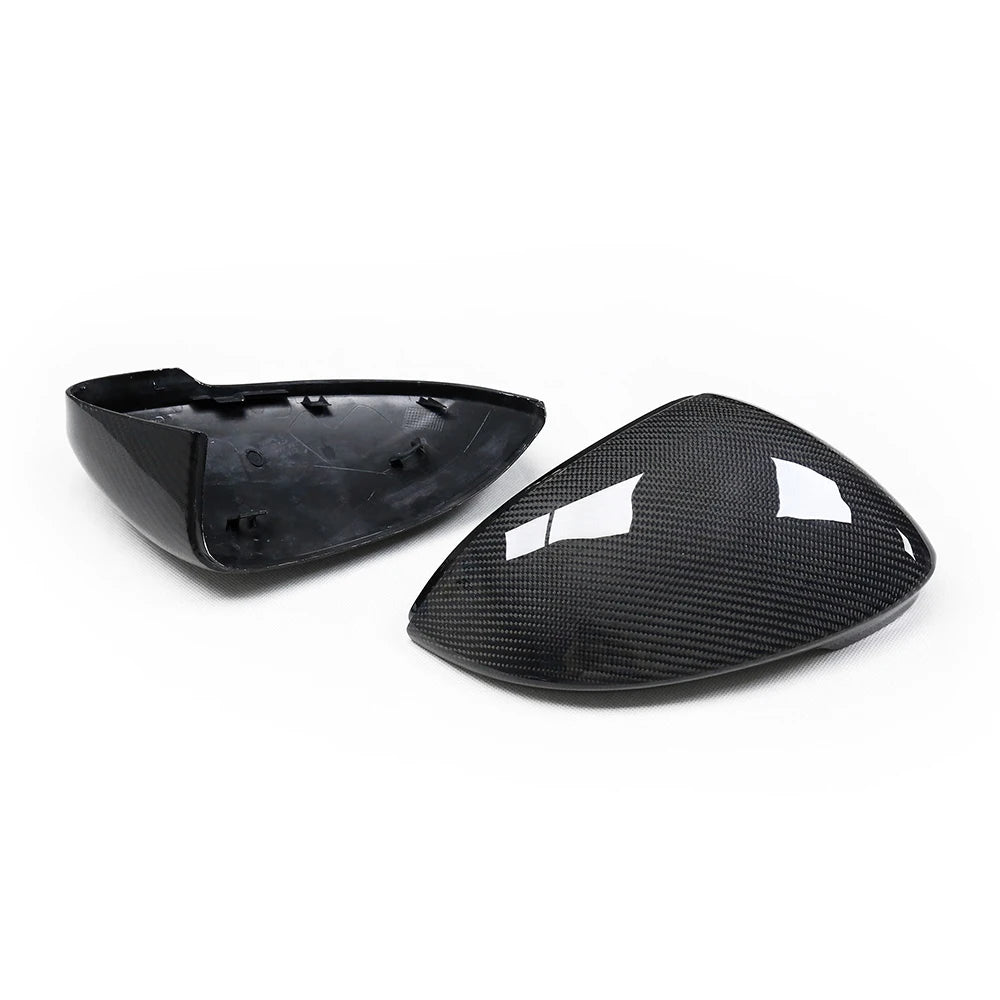 Carbon Fiber Mirror Cap Replacements for Volkswagen Golf MK8 (2020-2024)