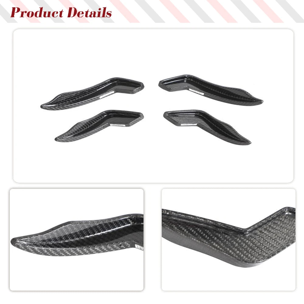 Carbon Fiber Front Canards & Splitters for Audi A5 S-Line / S5 / RS5 B9 (2018-2020)