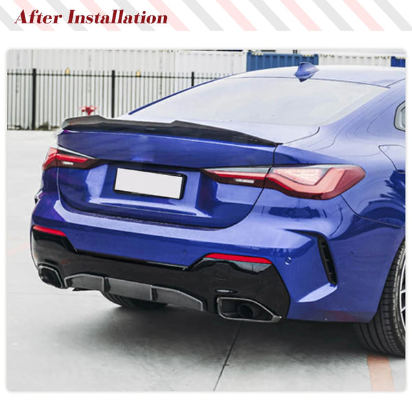 Dry Carbon Fiber High Kick Rear Trunk Spoiler Wing for BMW 4 Series G22 / M4 G82 (2021-2023)