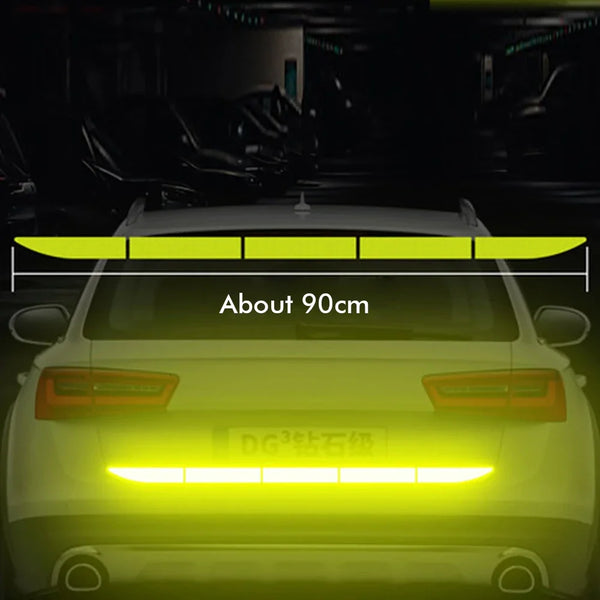 Reflective Car Safety Sticker - Trunk Warning Strip