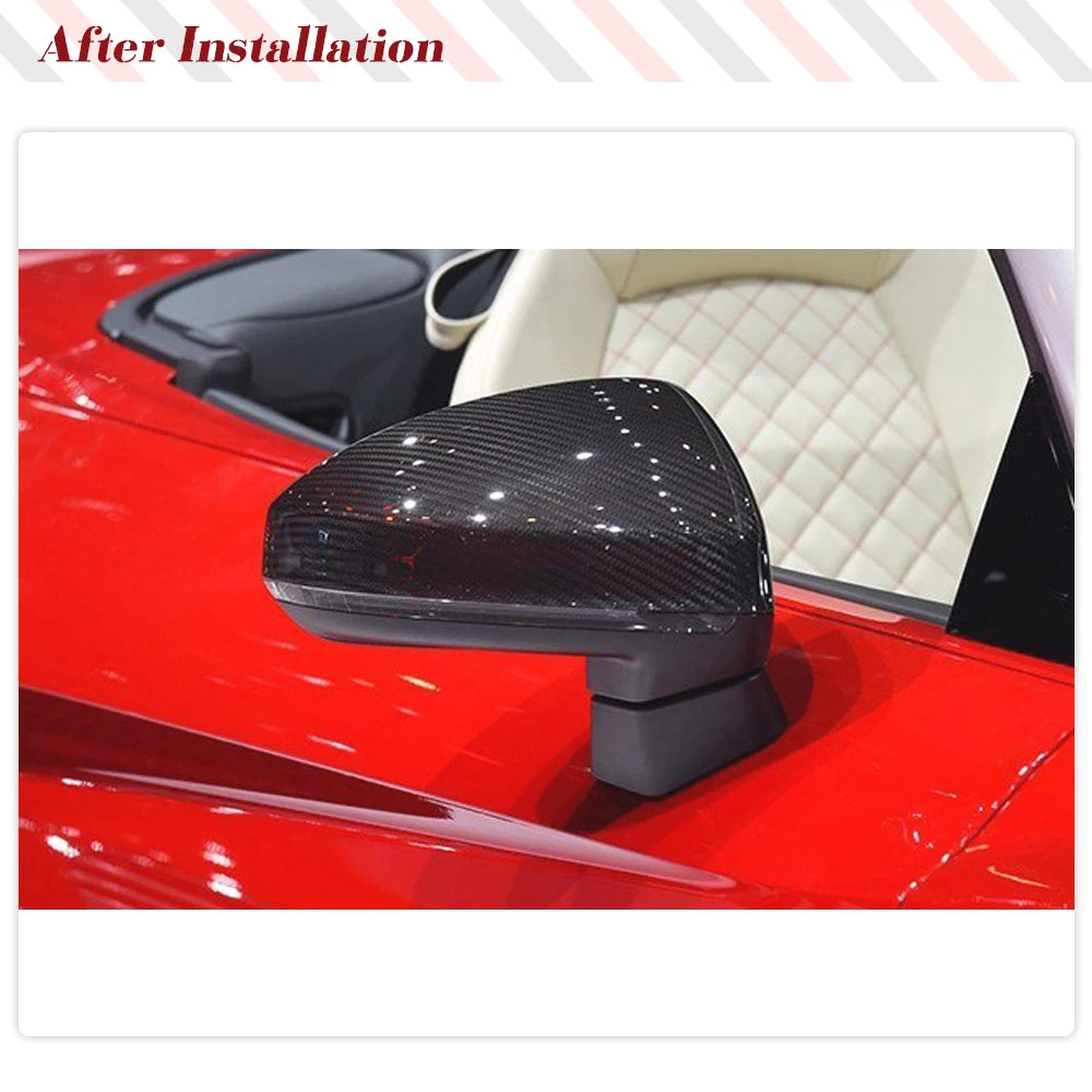 Carbon Fiber Side Mirror Covers for Audi R8 (4S) & TT MK3 (2015-2019)