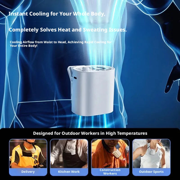 360� Rotatable Clip-On Car Fan - Rechargeable Cooler