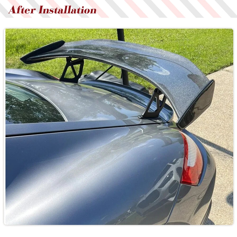 Carbon Fiber Rear Trunk Spoiler Wing for Porsche Cayman Boxster 981, 718, 987, 911 GT4 (2016-2019)
