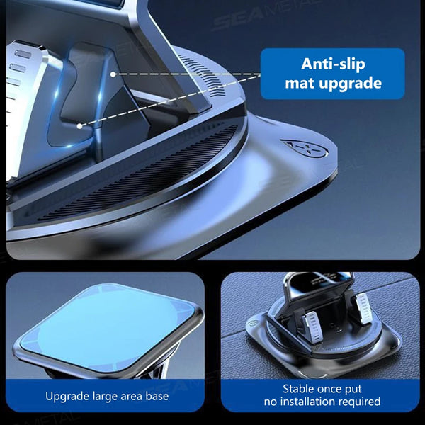 360� Car Dashboard Phone Mount - Anti-Slip Holder