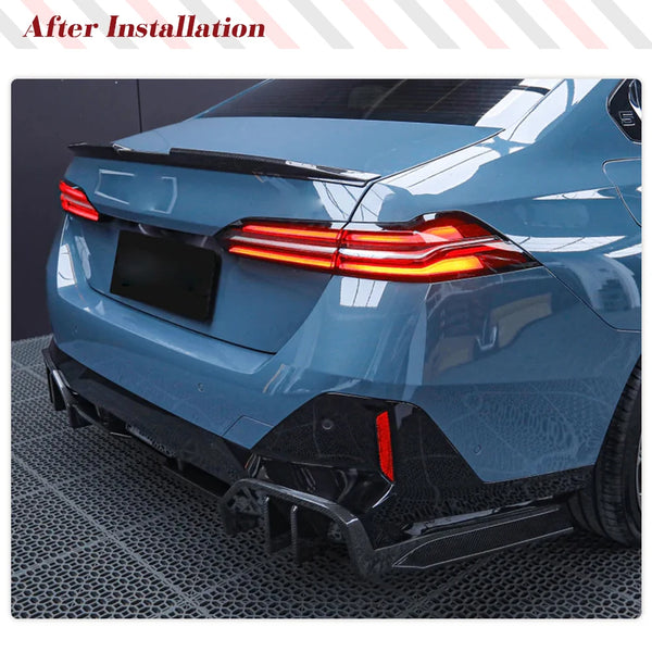 Carbon Fiber Rear Trunk Spoiler Racing Lip for BMW 5 Series i5 G60 / G61 M Sport (2024)