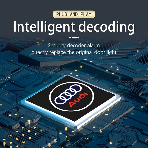 Audi LED Logo Projector Door Welcome Lights - 2 or 4 Pack