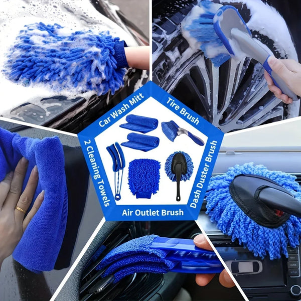 27-Piece Car Wash Kit - Complete Cleaning Set
