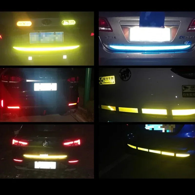 Reflective Car Safety Sticker - Trunk Warning Strip
