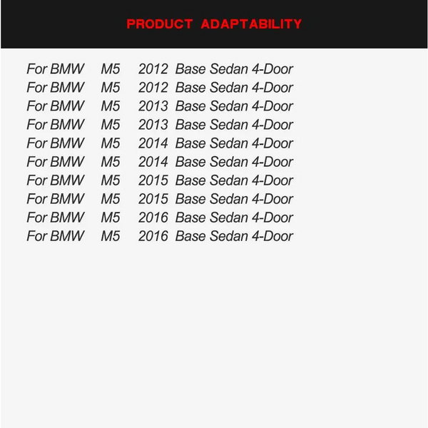 Carbon Fiber Front Bumper Lip Spoiler for BMW M5 F10 Sedan (2011-2016)