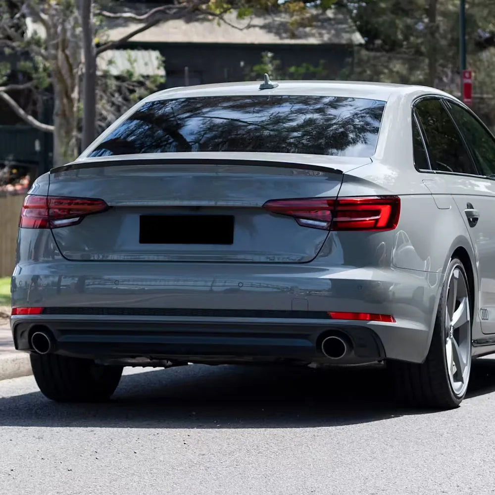 Carbon Fiber Rear Trunk Spoiler Lip for Audi A4 B9 S-Line / S4 Sedan (2017-2020)
