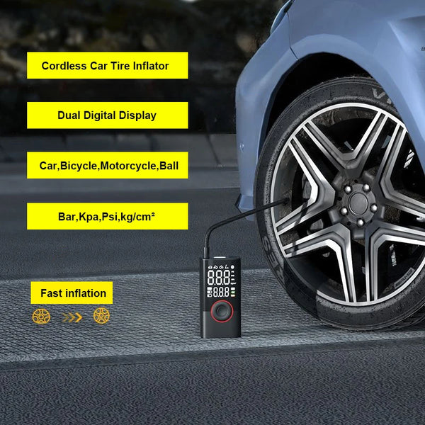Smart Digital Tyre Inflator - Portable Air Compressor