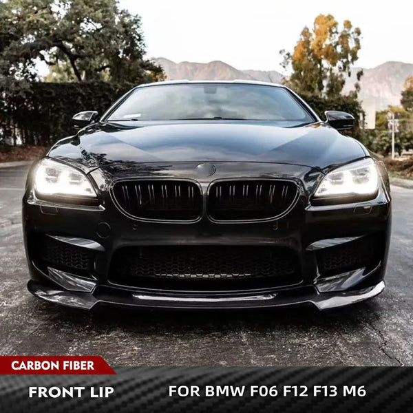 Carbon Fiber 3-Piece Front Lip Splitter for BMW M6 F06 / F12 / F13 (2013-2016)