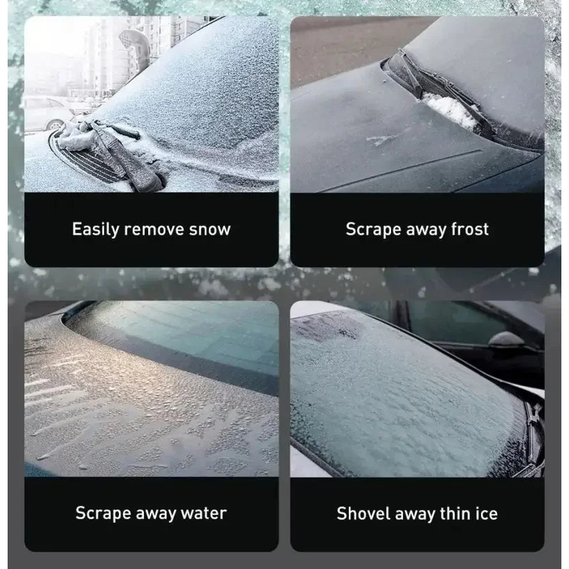 Car Windshield Ice Scraper - Heavy-Duty Frost Removal Tool