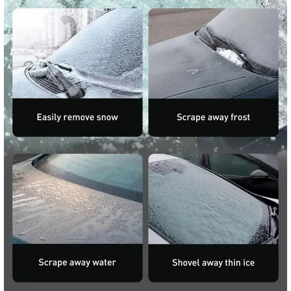 Car Windshield Ice Scraper - Heavy-Duty Frost Removal Tool