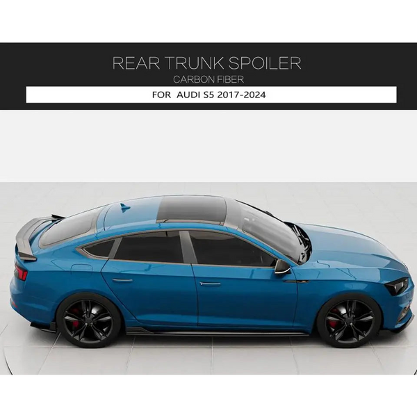 Carbon Fiber Rear Trunk Spoiler Wing for Audi A5 S-Line / S5 B9 Sportback (2017-2019)