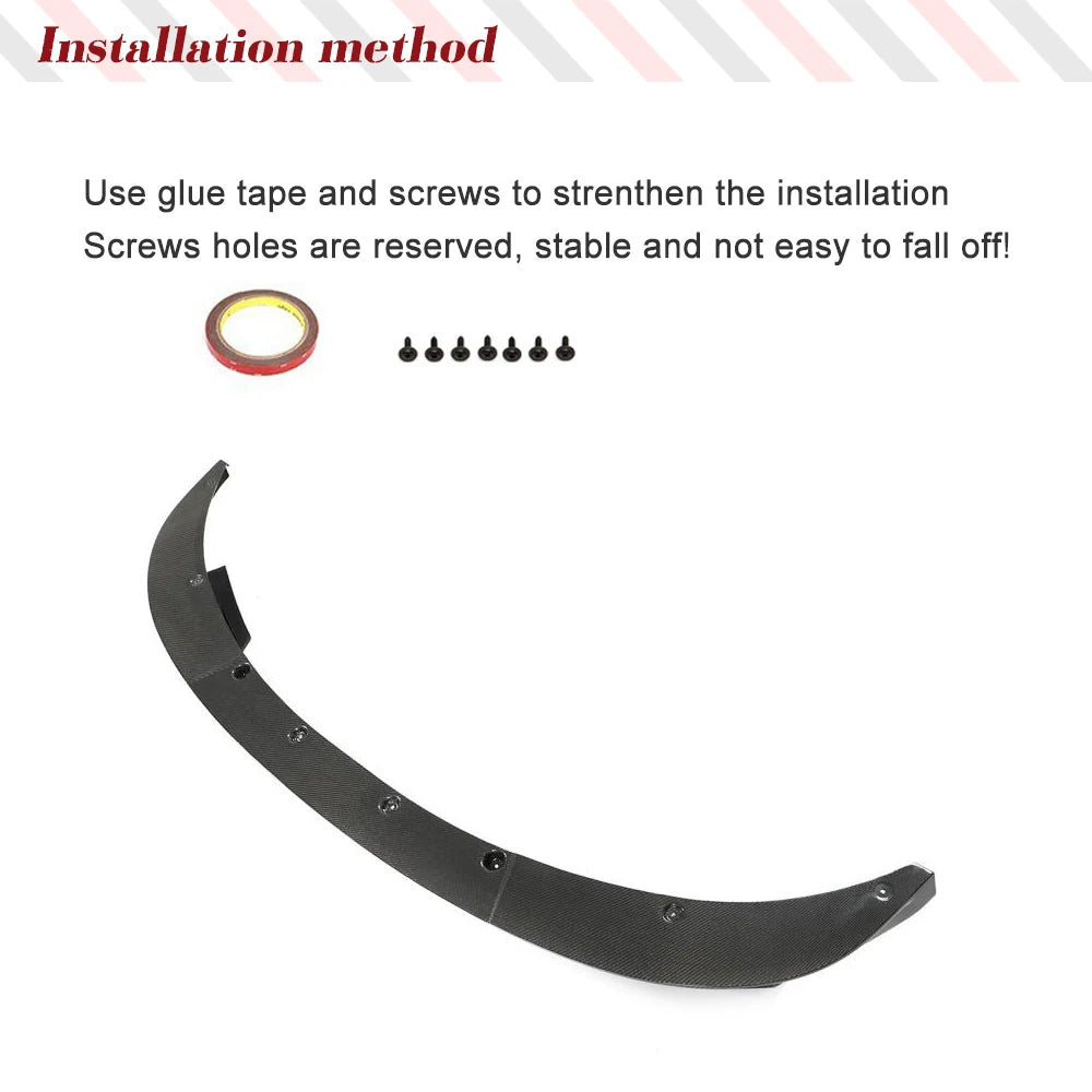 Carbon Fiber Front Bumper Lip Spoiler for BMW M5 F10 Sedan (2011-2016)