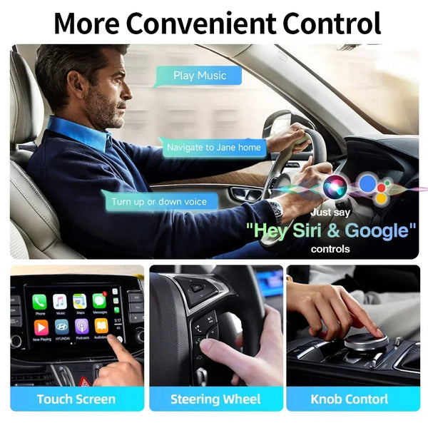 4-in-1 Smart CarPlay Adapter - Wireless Conversion Hub