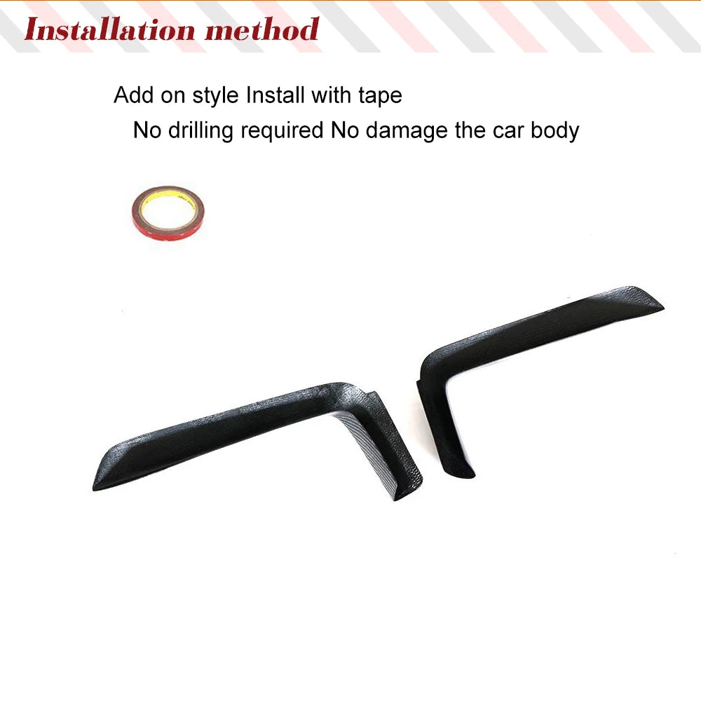 Carbon Fiber Front Bumper Fog Lamp Cover Fins for BMW 4 Series F32 / F33 / F36 M Sport (2013-2018)