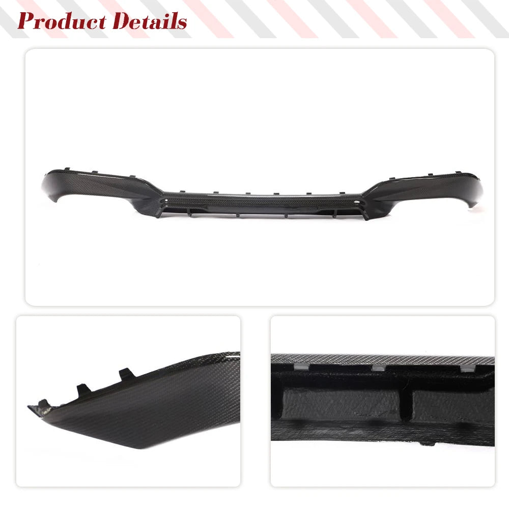 Carbon Fiber Rear Bumper Diffuser Lip for BMW 3 Series G20 / G21 M340i (2019-2021)