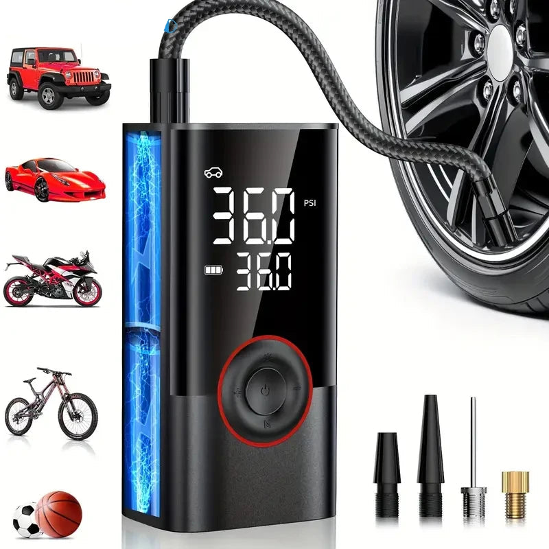 Smart Digital Tyre Inflator - Portable Air Compressor