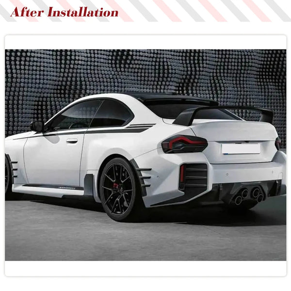 MP Style Dry Carbon Fiber Rear Trunk Spoiler Wing for BMW 2 Series G42 / M2 G87 Coupe (2020-2022)