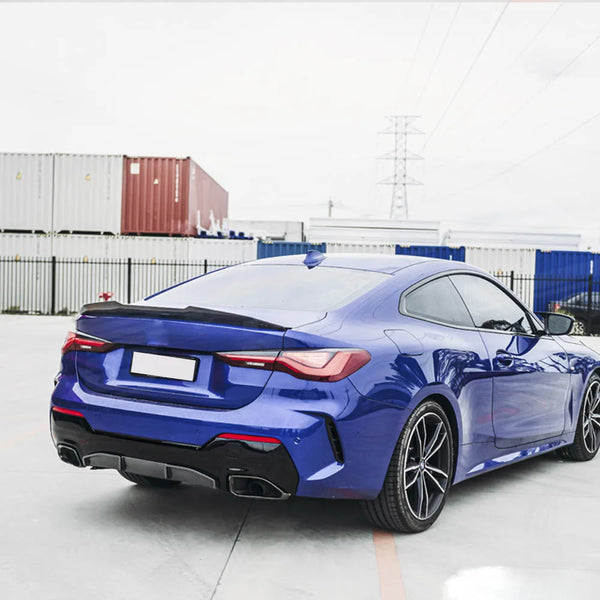 Dry Carbon Fiber High Kick Rear Trunk Spoiler Wing for BMW 4 Series G22 / M4 G82 (2021-2023)