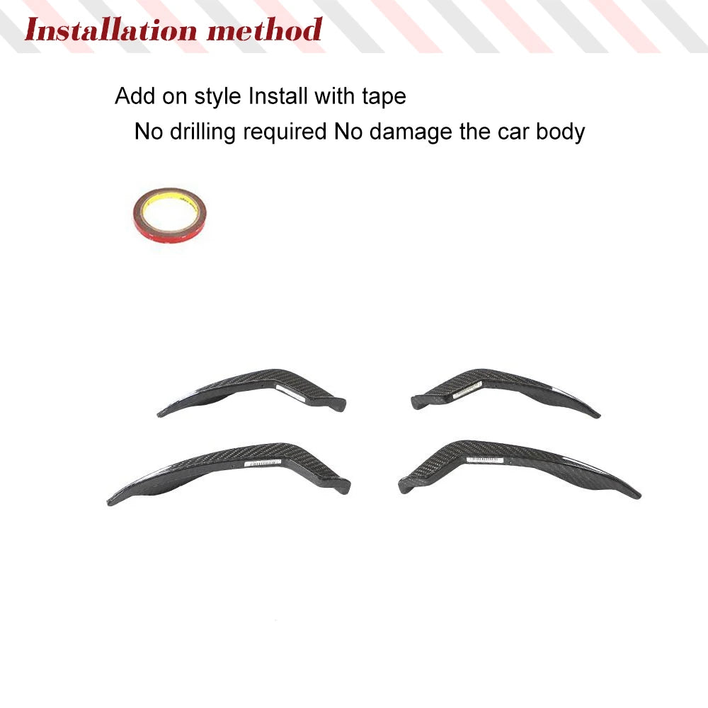 Carbon Fiber Front Canards & Splitters for Audi A5 S-Line / S5 / RS5 B9 (2018-2020)