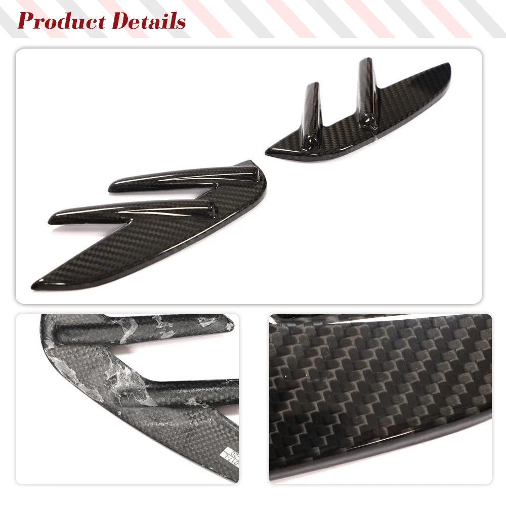 Dry Carbon Fiber Front Fender Air Vent Cover Trims for BMW M4 G82 / M4 G83 (2020-2023)