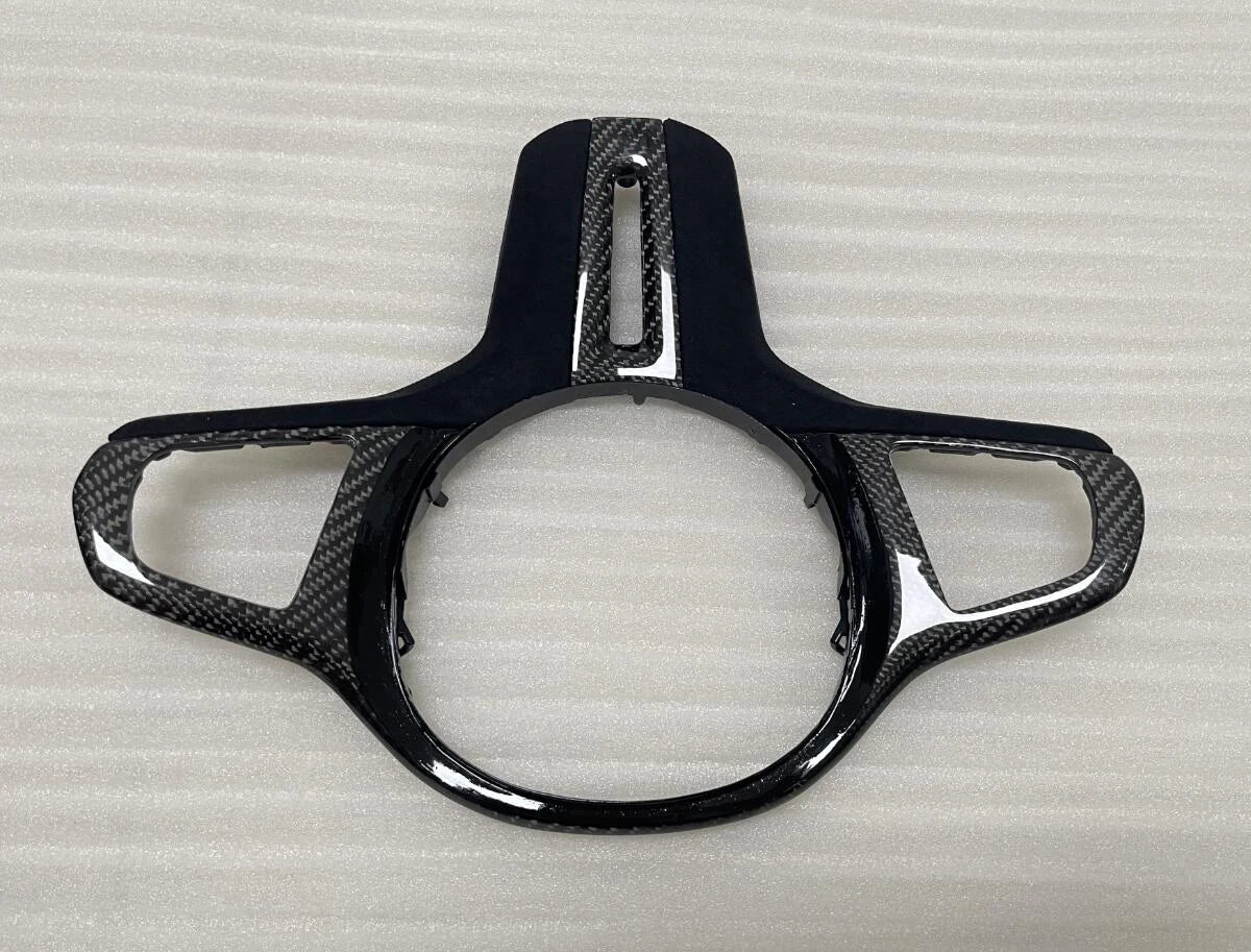 Carbon Fiber Steering Wheel Trim for BMW X3M F97 / X4M F98 / X5M F95 / X6M F96 (2020-2023)
