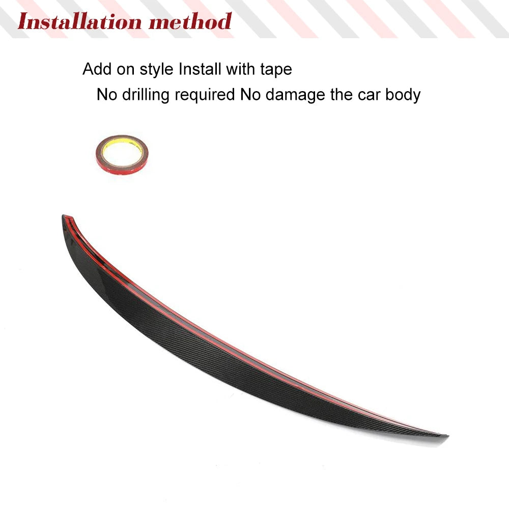 Carbon Fiber Rear Trunk Spoiler Lip for Audi A5 / S5 / RS5 Coupe B9 (2017-2022)
