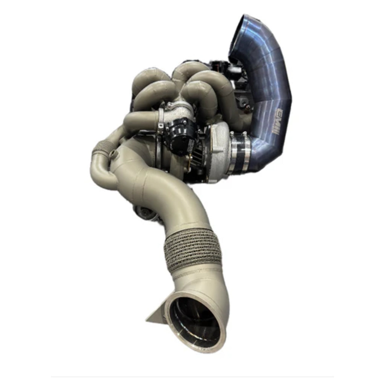 Stainless Steel T4 V‑Band Manifold with 4″ Downpipe & Midpipe — Audi RS3 (8V/8Y) / TTRS (8S) (2017–2024)