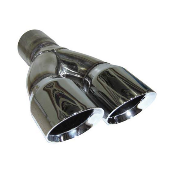 Techtonics Tuning 2.5" Dual Angle Cut 3" Double Wall Exhaust Tip for VW / Audi / BMW