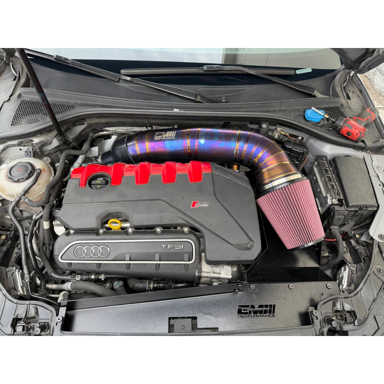 Titanium 5'' Air Intake System with Air Guide — Audi TT RS (8S) / RS3 (8V/8Y) (2017–2023)