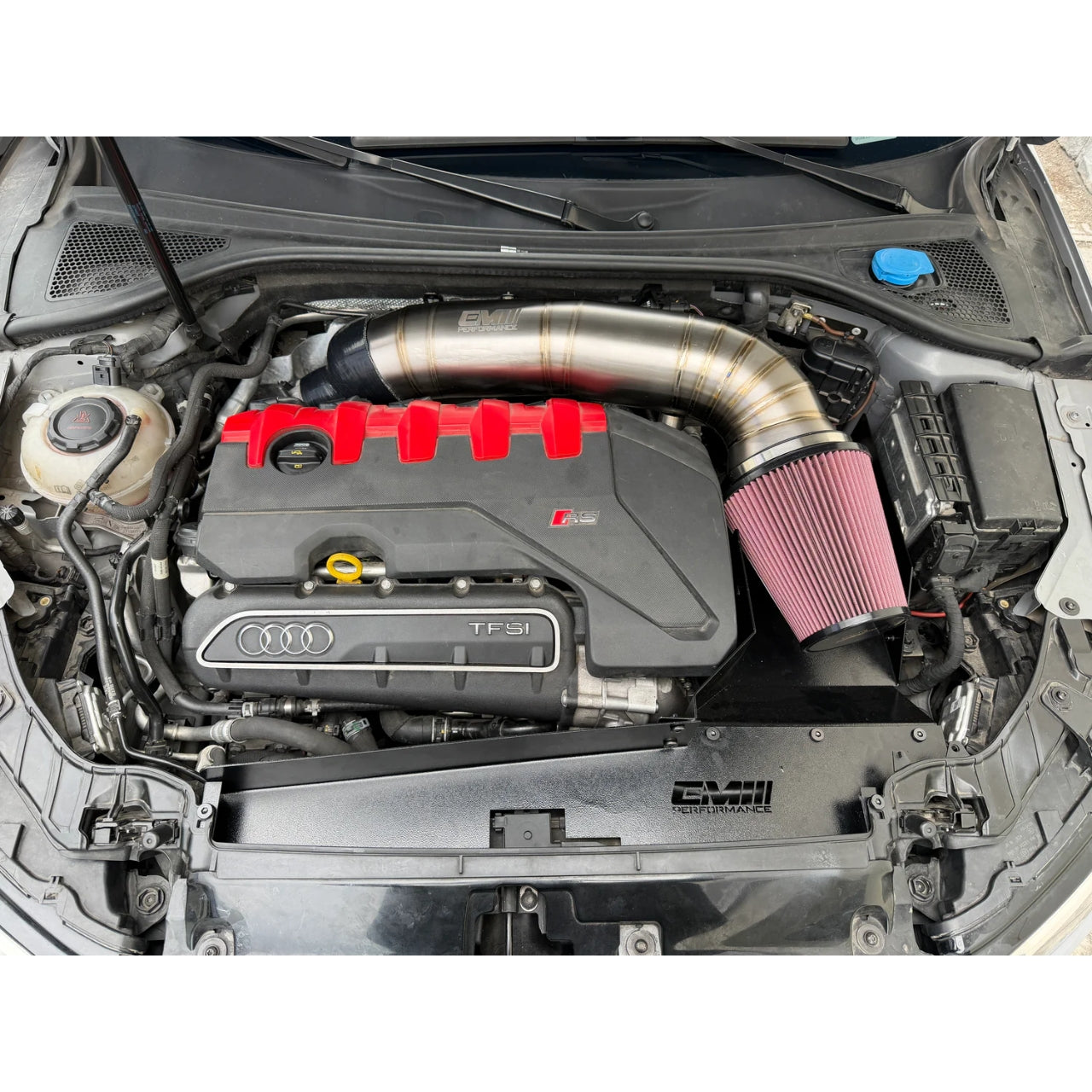 Titanium 5'' Air Intake System with Air Guide — Audi TT RS (8S) / RS3 (8V/8Y) (2017–2023)