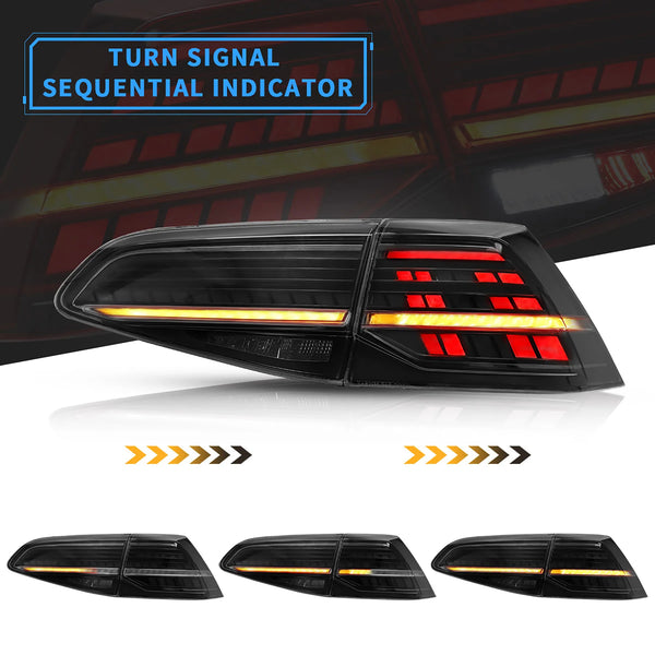 Sequential LED Tail Lights for VW Golf MK7 MK7.5 (2015–2021) - EuroSpeed