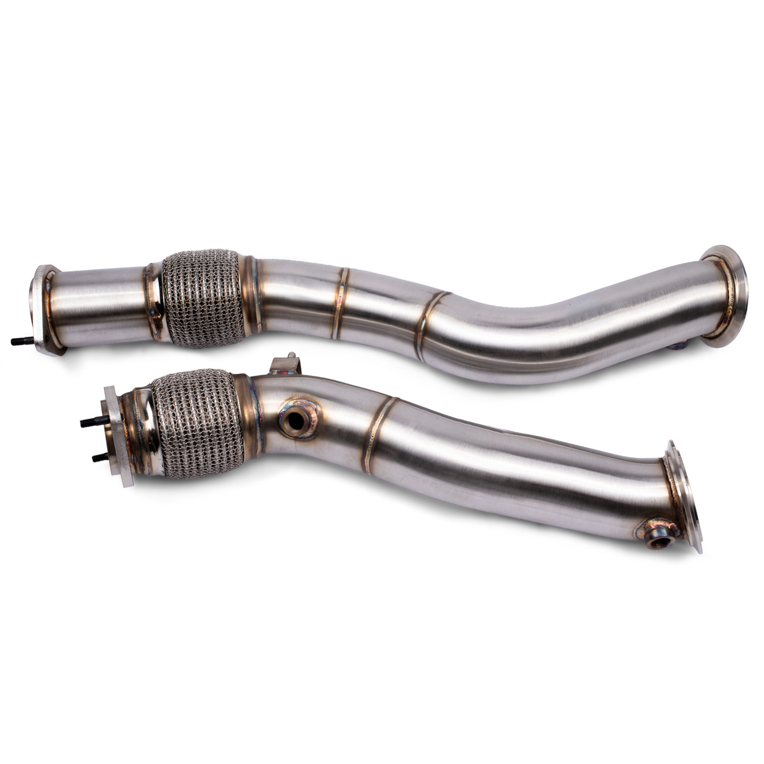 VRSF 3.5" Cast Stainless Steel Downpipes — BMW X3 M / X4 M (F97/F98) (2020–2024)