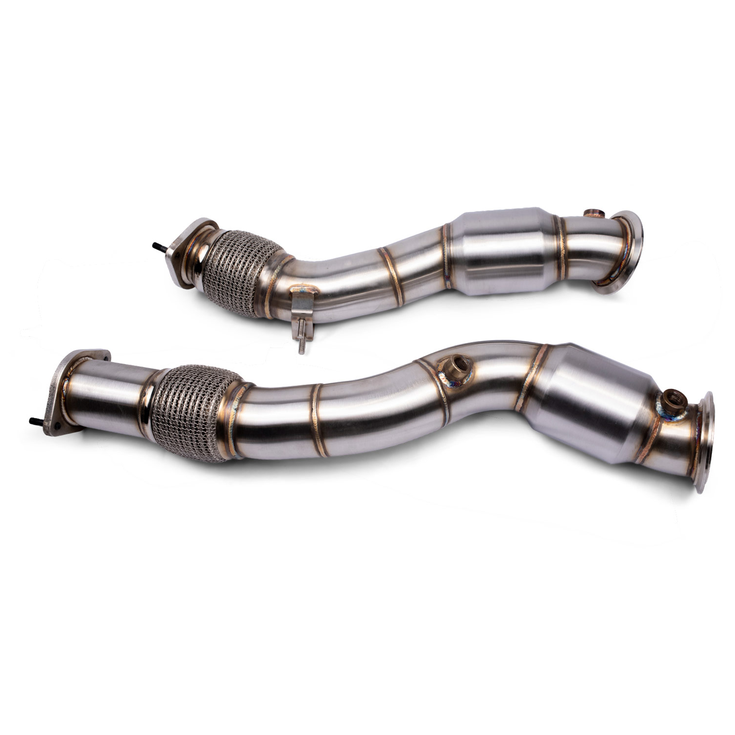 VRSF 3.5" Cast Stainless Steel Downpipes — BMW X3 M / X4 M (F97/F98) (2020–2024)