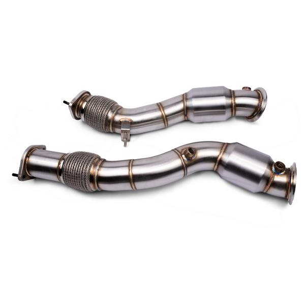 VRSF 3.5" Cast Stainless Steel Downpipes for BMW X3 M F97 / X4 M F98 (2020–2024)
