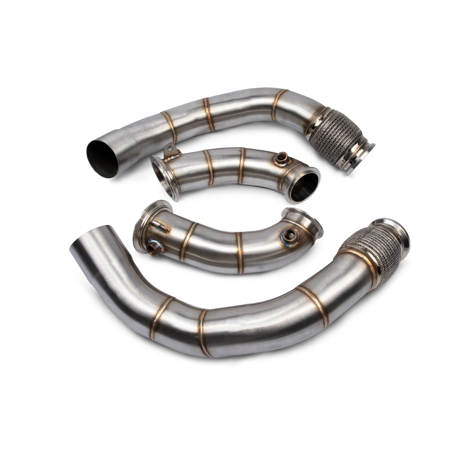 VRSF 3.5" Cast Stainless Steel Racing Downpipes — BMW M5 / M5 Competition / F91 / F92 / F93 M8 / F93 M8 Competition (F90) (2018–2023)