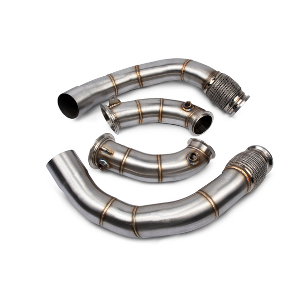 VRSF 3.5" Cast Stainless Steel Racing Downpipes for BMW M5 F90 / M5 Competition F90 / M8 F91 / M8 F92 / M8 F93 / M8 Competition F91 & More