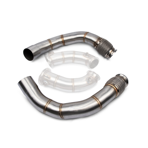 VRSF 3.5" Cast Stainless Steel Racing Downpipes — BMW M5 / M5 Competition / F91 / F92 / F93 M8 / F93 M8 Competition (F90) (2018–2023)