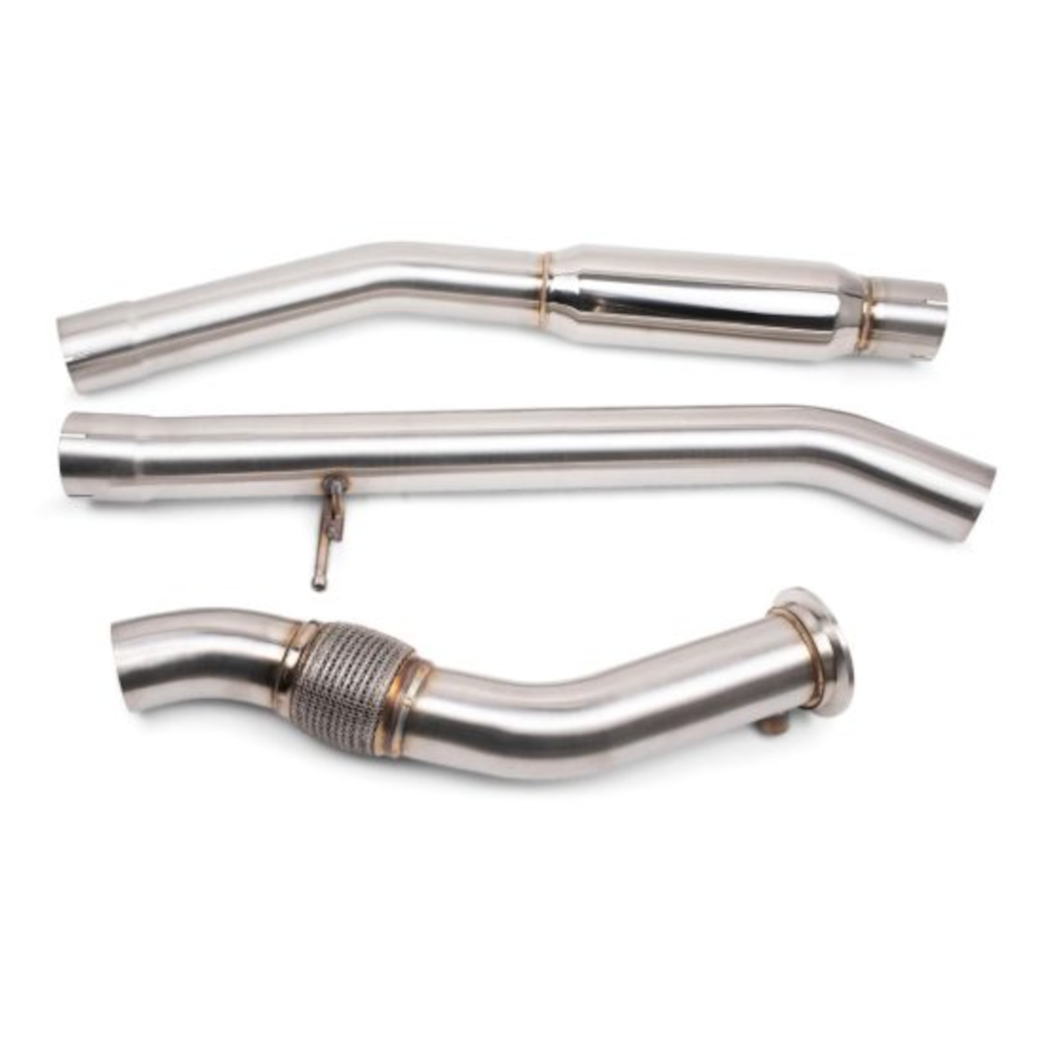 VRSF Cast Stainless Steel Downpipe & Midpipe Combo — BMW E70 X5 35d
