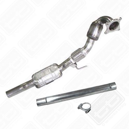 Techtonics Tuning Stainless Steel 2.5" Turbo Downpipe with High Flow Cats (Manual) for Volkswagen Jetta GLI A6 (2012–2014)