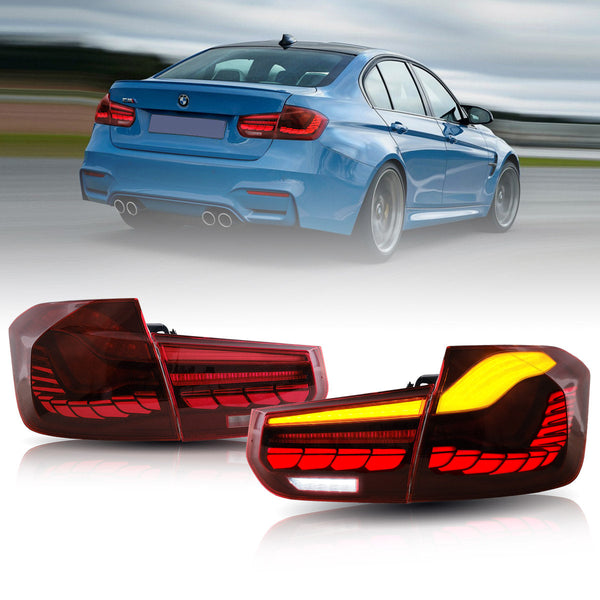 GTS Style OLED Sequential Tail Lights for BMW 3 Series F30 / M3 F80 (2012–2018)