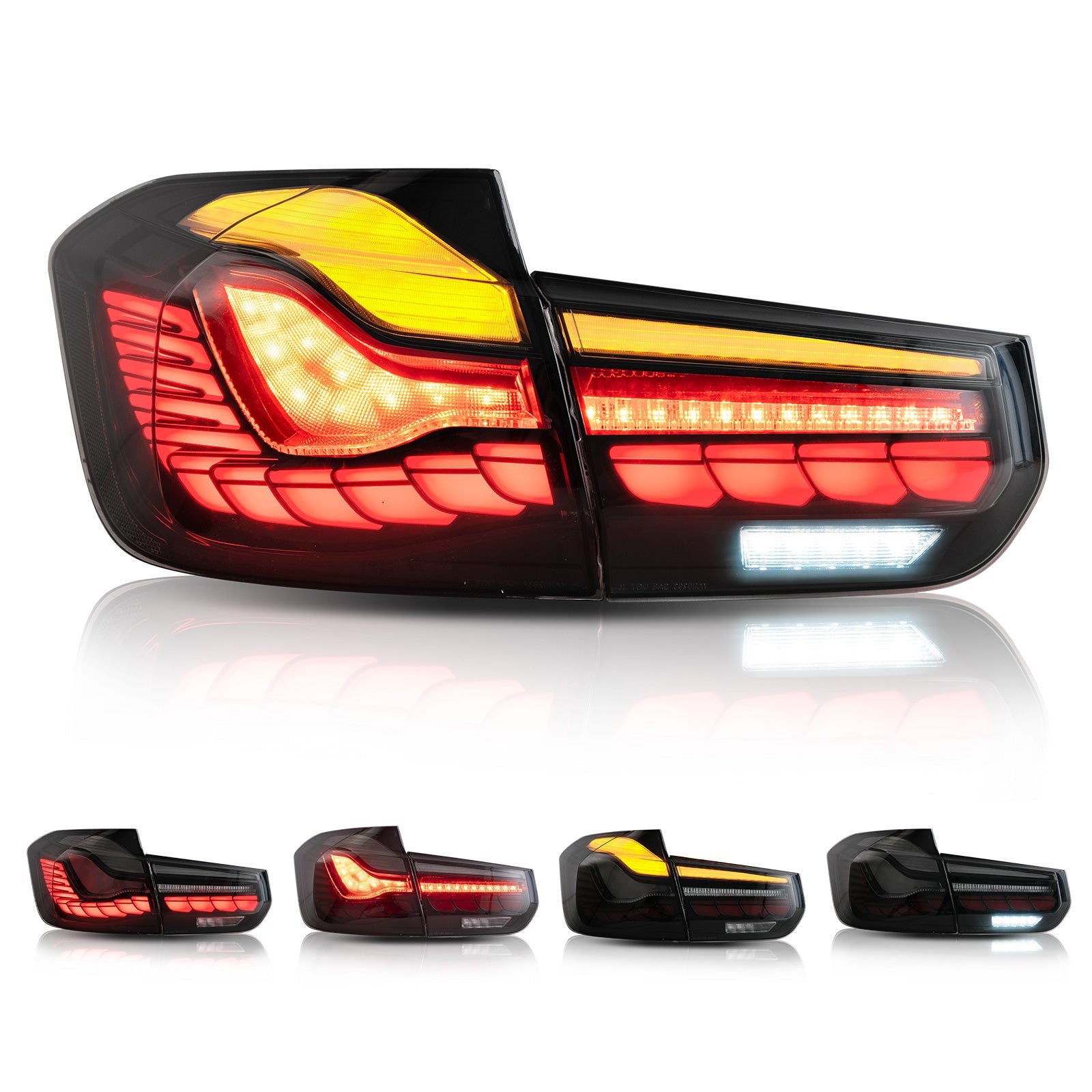 GTS Style OLED Sequential Tail Lights for BMW 3 Series F30 / M3 F80 (2012–2018)