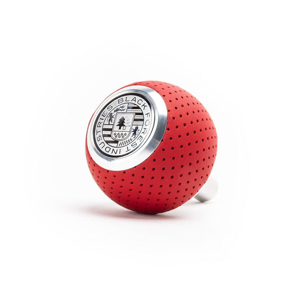 BFI GS2 Heavy Weight Shift Knob for Audi R8 42 / 4S (2006–2024) - Rosso Centaurus Air Leather / Machined Finish / V2