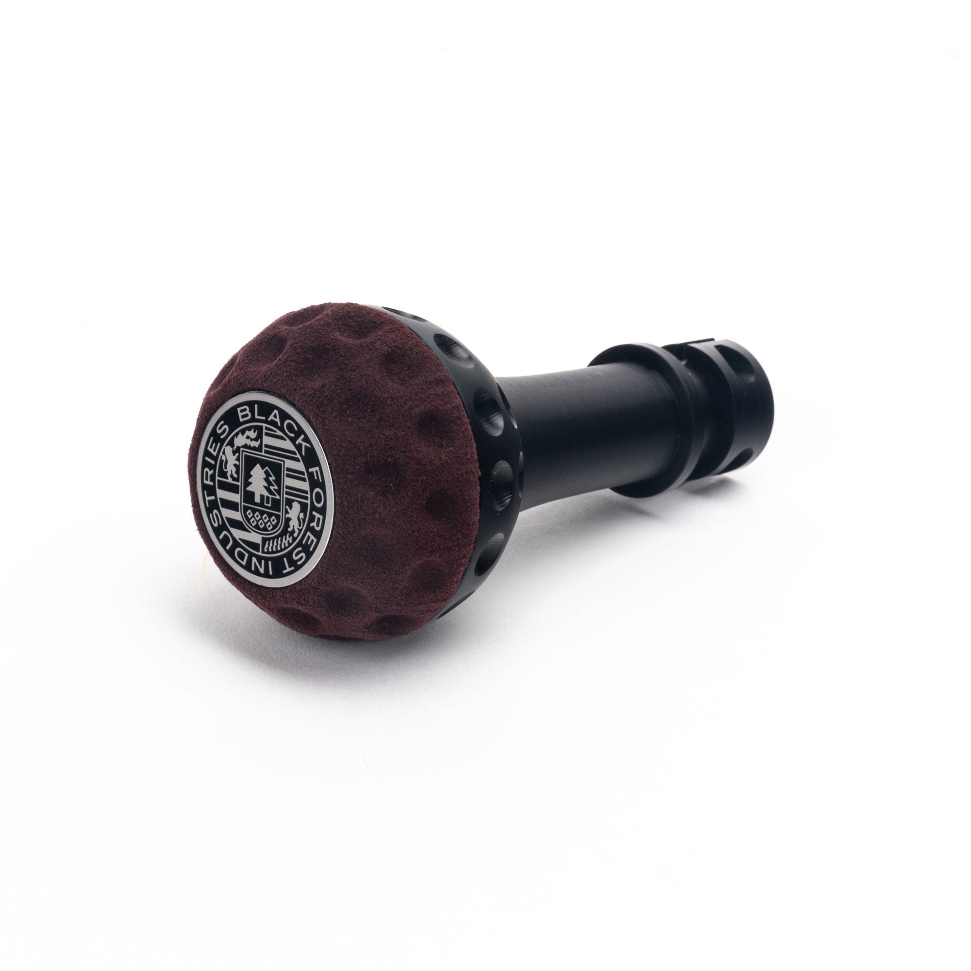 BFI GSB Heavy Weight Shift Knob, Manual, Golf Ball for Volkswagen Golf, Jetta, Passat, Corrado & More (1985–2020) - Aubergine Alcantara / Black Anodized